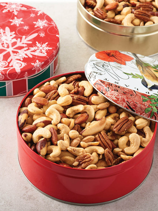 Holiday Tin  Hillson Nut Company